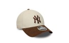 NEW ERA NY Yankees Cord 9FORTY M-Crown Adjustable Cap - Cream /Brown