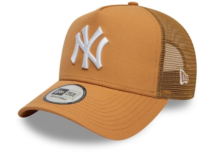 NEW ERA New York Yankees League Essential Trucker Cap - Dark Beige