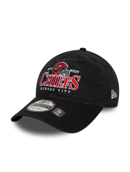 NEW ERA Kansas City Chiefs NFL Helmet 9TWENTY Adjustable Cap - Black