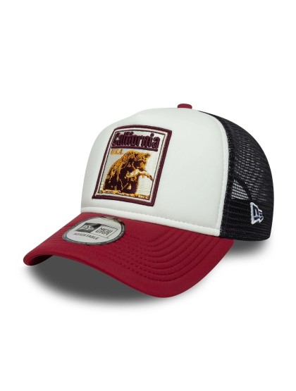 NEW ERA Graphic Patch 9FORTY A-Frame Trucker Cap - White