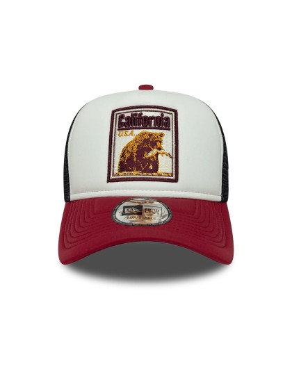 NEW ERA Graphic Patch 9FORTY A-Frame Trucker Cap - White