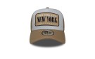 NEW ERA Location Patch 9FORTY A-Frame Trucker Cap - Light Beige