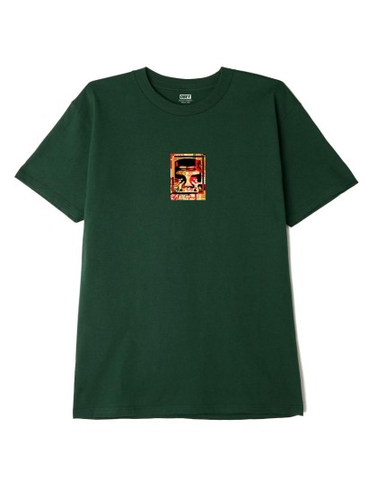 OBEY Icon Face Collage Classic T-Shirt [Forest Green]
