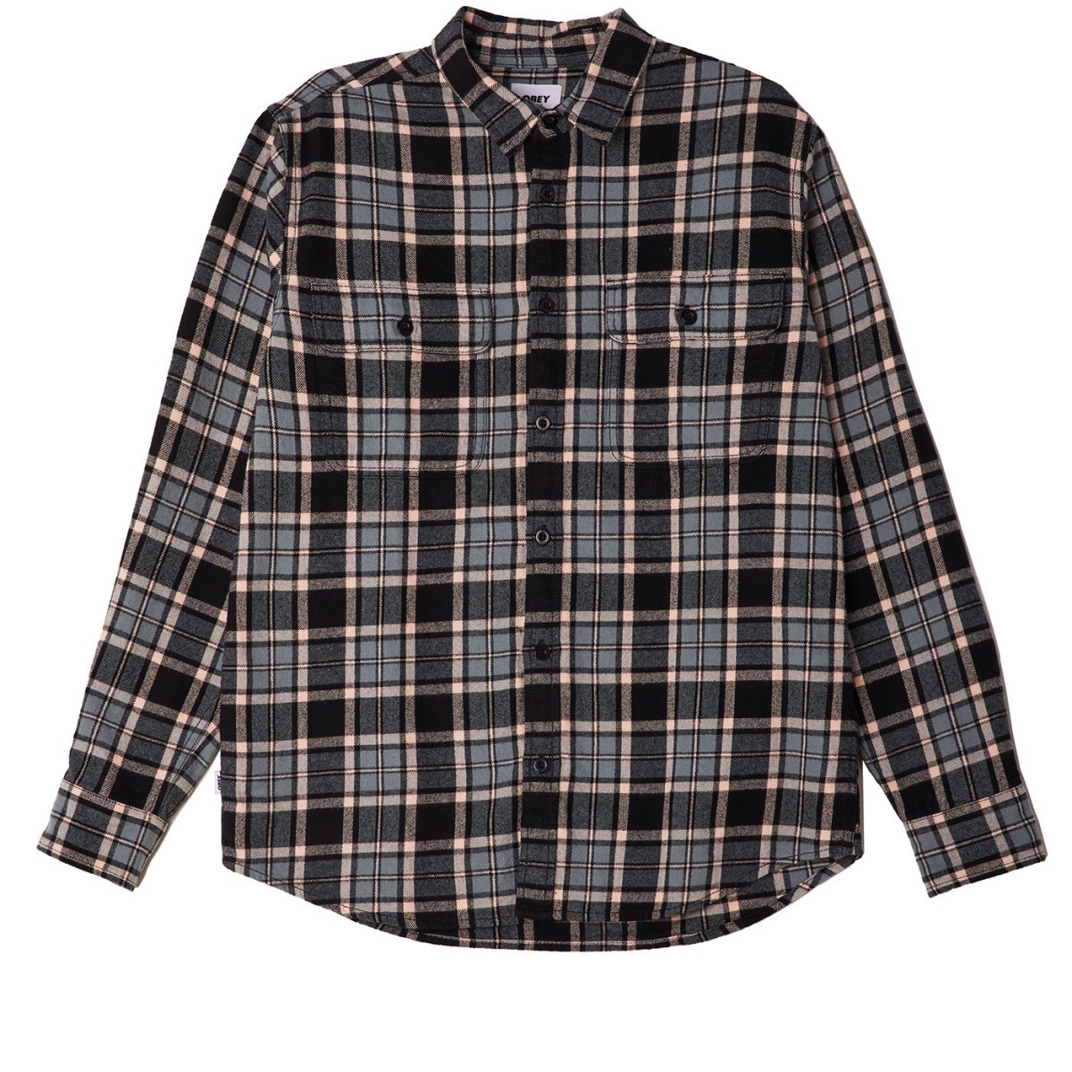 OBEY Divisions Flannel Shirt [Black Multi]