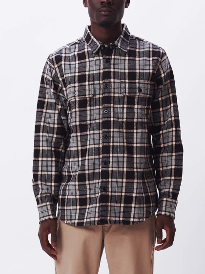 OBEY Divisions Flannel Shirt [Black Multi]