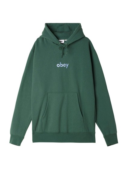 OBEY Lowercase Hood Specialty Fleece [Dark Cedar]