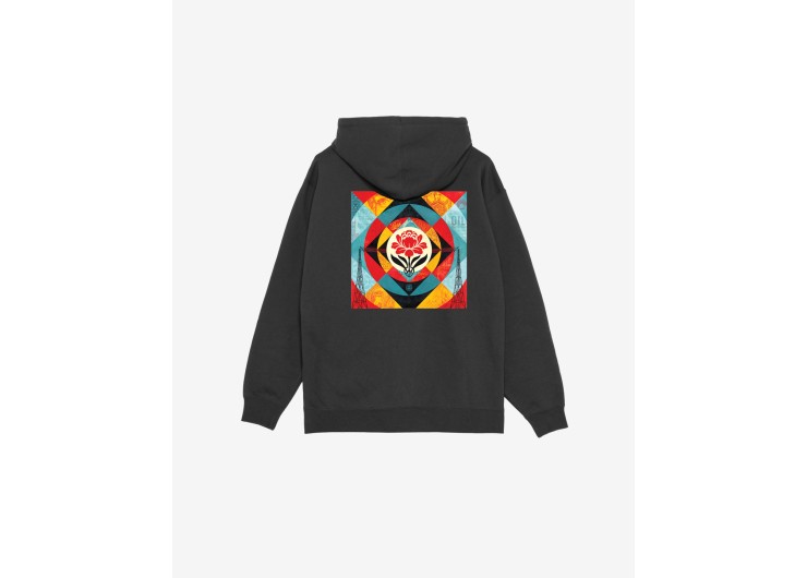 OBEY Geometric Power Canvas Premium Fleece - Black