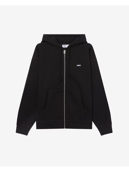 OBEY Est. Works Bold  Zip Hood Fleece - Black