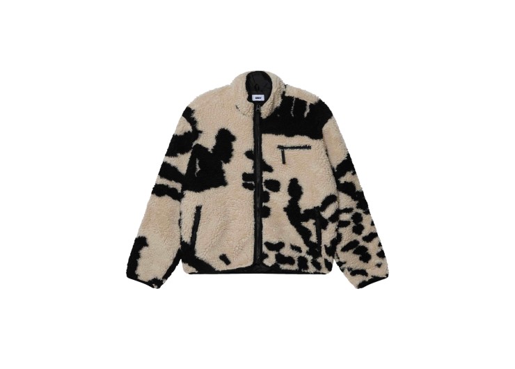 OBEY Shaggy Sherpa Jacket - Clay Multi