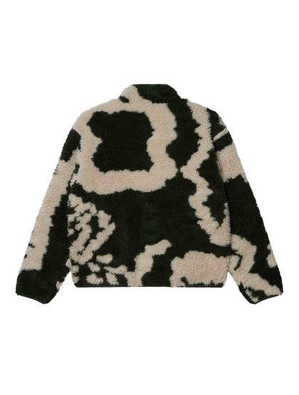 OBEY Shaggy Sherpa Jacket - Kombu Green Multi