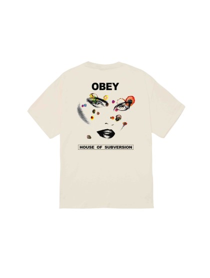 OBEY Face Of Subversion Classic T-Shirt - Cream