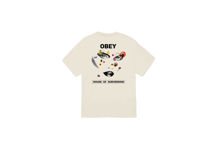 OBEY Face Of Subversion Classic T-Shirt - Cream