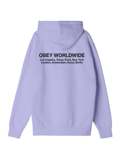 OBEY Worldwide Cities Premium Hood [Digital Lavender]