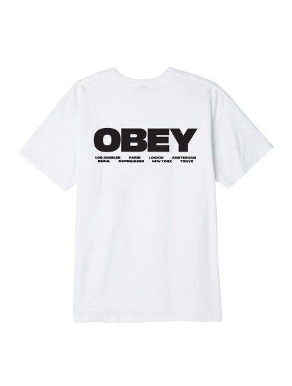 OBEY Bomb The Planet Basic Tee [White]