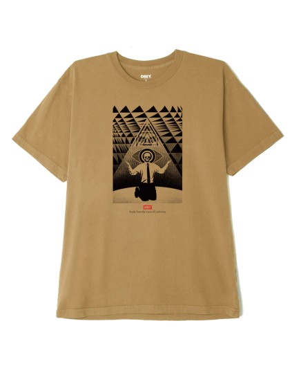 OBEY Conformity Trance Organic Pigment Dyed T-Shirt [Pigment Rabbits Paw] 