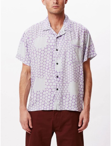 OBEY Honeycomb Short Sleeve Shirt  [Good Grey Multi]