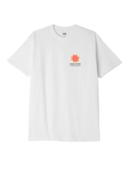 OBEY House Of Obey Flower Classic T-Shirt [White]