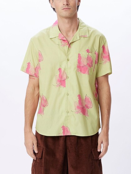 OBEY Bells Woven Short Sleeve Shirt [Celery Juice Multi]