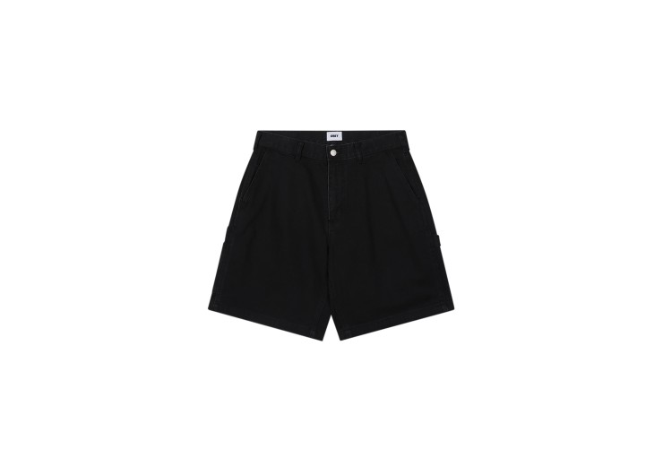 OBEY Bigwig Denim Carpenter Short - Black Faded Wash
