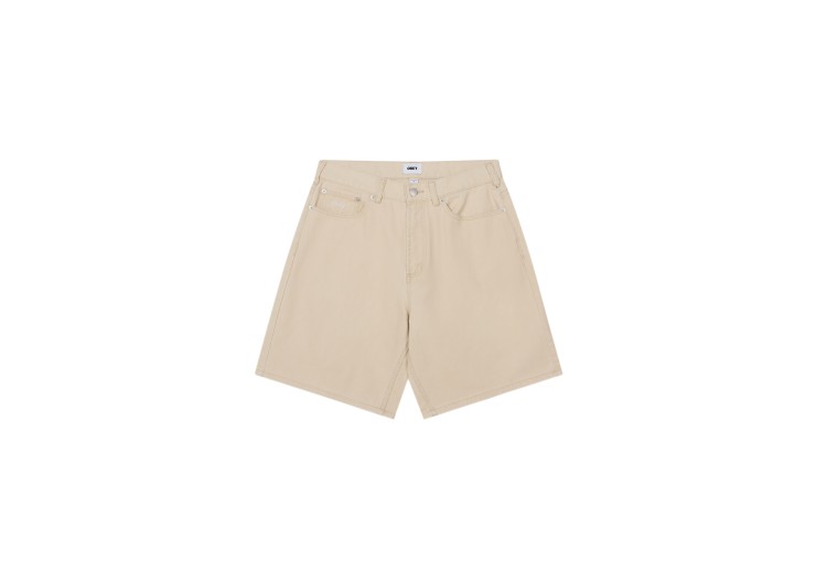 OBEY Bigwig Baggy Denim Short - Pelican Faded Wash
