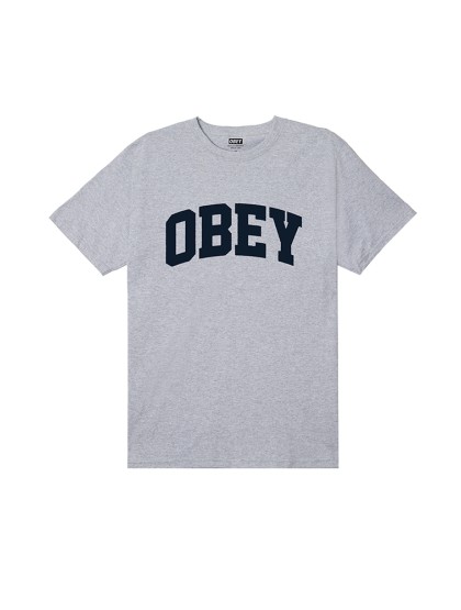 OBEY Collegiate Classic T-Shirt - Heather Grey