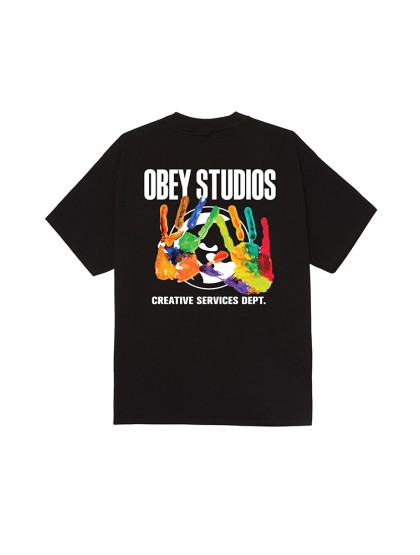OBEY Creative Services Dept. Classic T-Shirt - Black