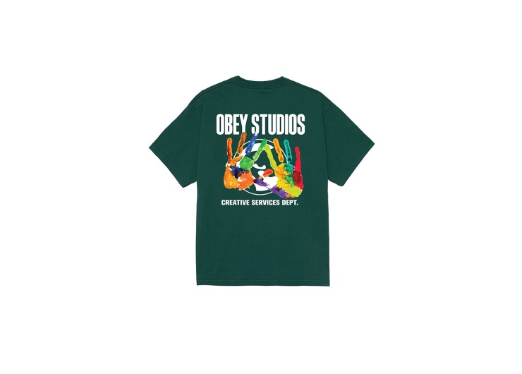 OBEY Creative Services Dept. Classic T-Shirt - Rain Forest
