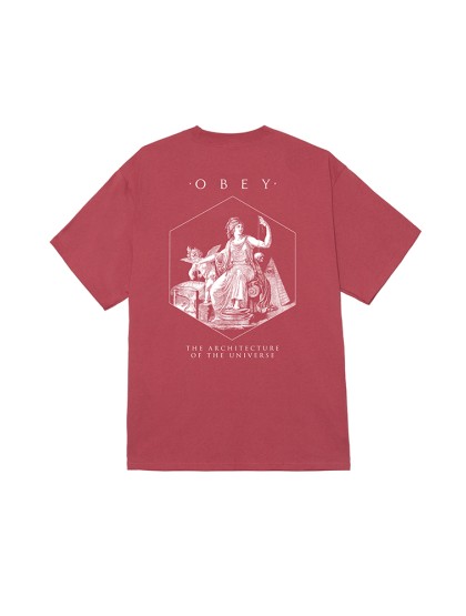 OBEY Architecture Of The Universe Classic T-Shirt - Mineral Red