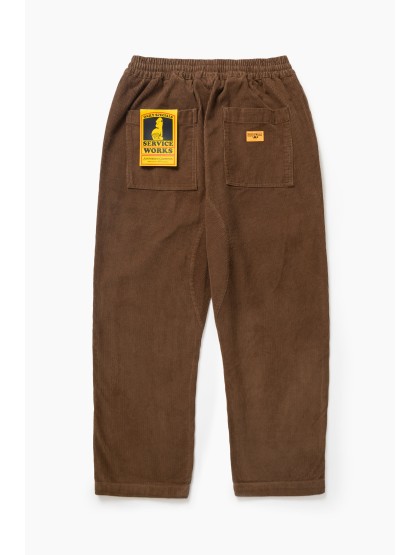 SERVICE WORKS Corduroy Chef Pants - Bark
