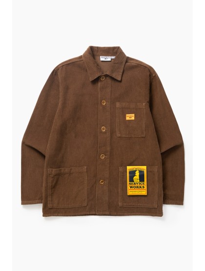 SERVICE WORKS Corduroy Chore Shirt - Bark