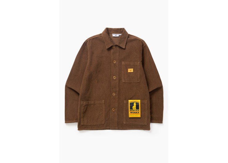 SERVICE WORKS Corduroy Chore Shirt - Bark