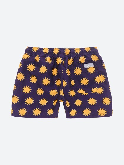 Yellow Squiggle Swim Shorts