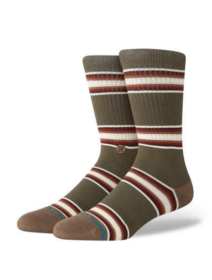 STANCE Hill Top Crew Socks - Dark Green