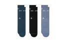 STANCE Origin 3 Pack Crew Socks - Indigo