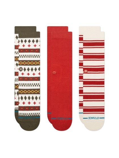 STANCE Cabin Days 3 Pack Crew Socks - Multi