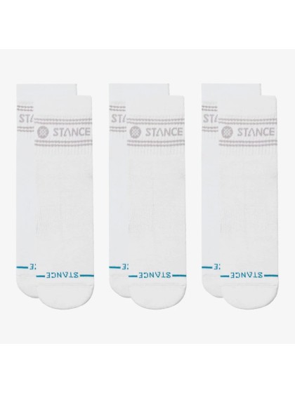 STANCE Vital Quarter 3 Pack Socks - White