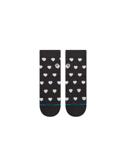 STANCE Womens Hearts Lowrider Socks - Charcoal
