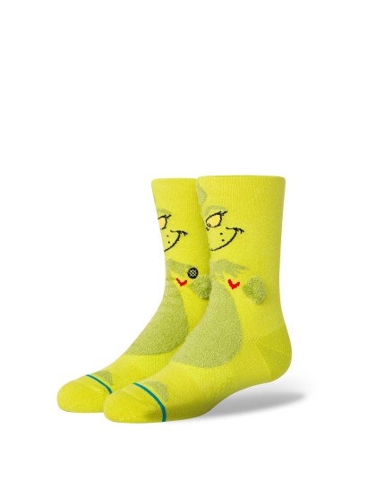STANCE x The Grinch - 3D Grinch Kids - Classic Crew Socks [Green]