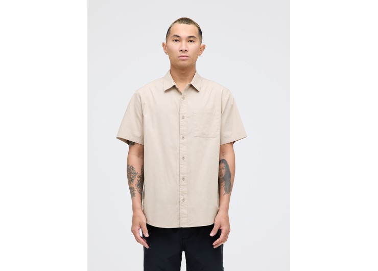 STANCE Bales SS Button Up Shirt - String Grey