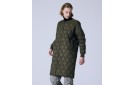 TAION Military Oversized Crew Neck Down Coat - Soft Shell - Dark Olive