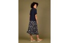 WEMOTO Ida Viscose - Elasticated Skirt [Navy Blue]