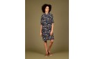WEMOTO Livy Viscose - Oversized Shirt Dress [Navy Blue]
