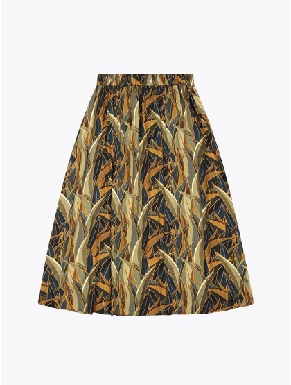 WEMOTO Eila Ecovero - Elasticated Skirt [Green]